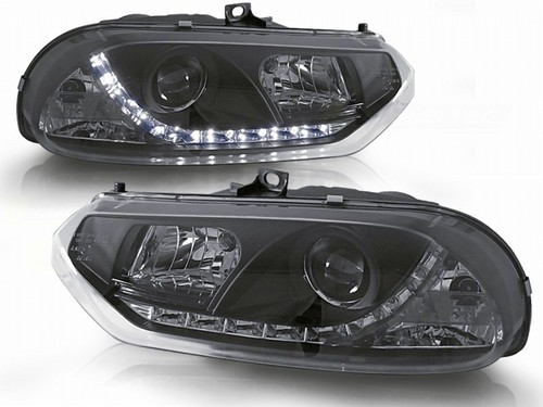 Led scheinwerfer schwarz - scheinwerfer, set